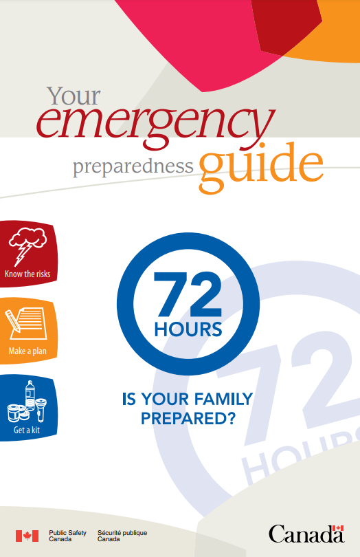 72 hr Emergency Preparedness Guide Brochure